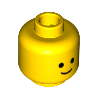 Lego hlava, žlutá (9336, 6156652)